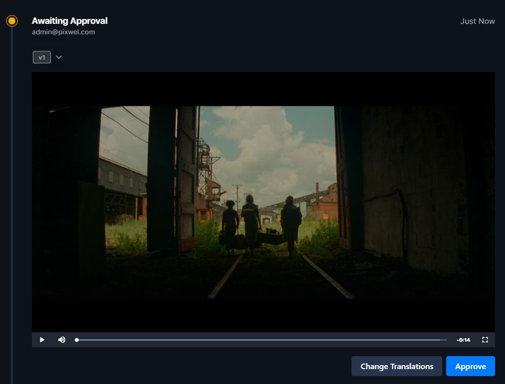 Reviewing and approving the Autosub preview