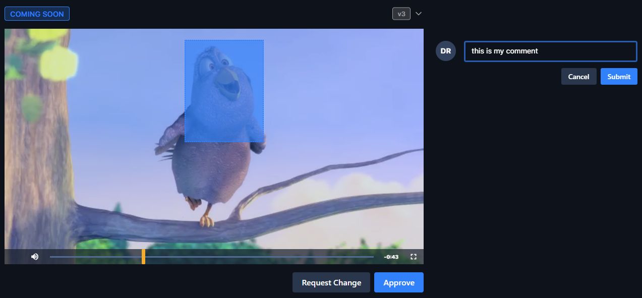 Approving or commenting on the offline preview